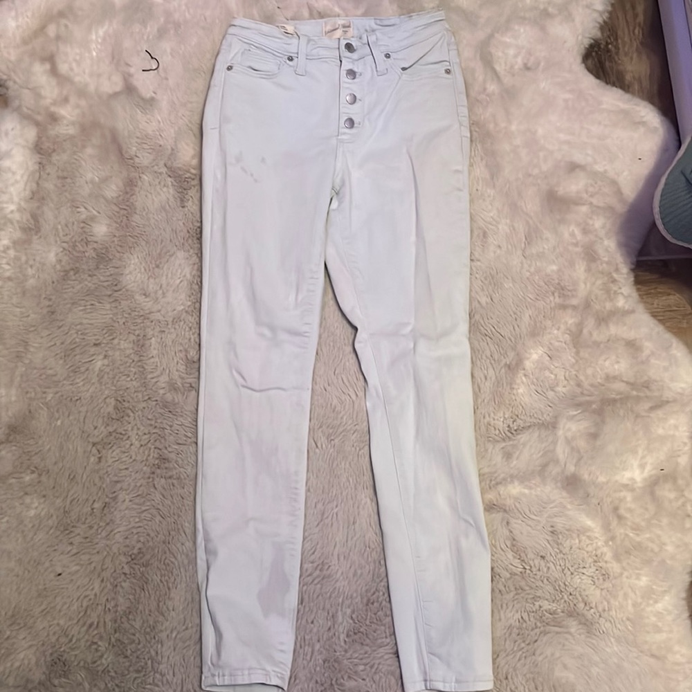 High rise skinny jeans